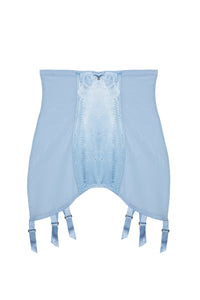 Retro blue girdle with diamantes and suspender straps
