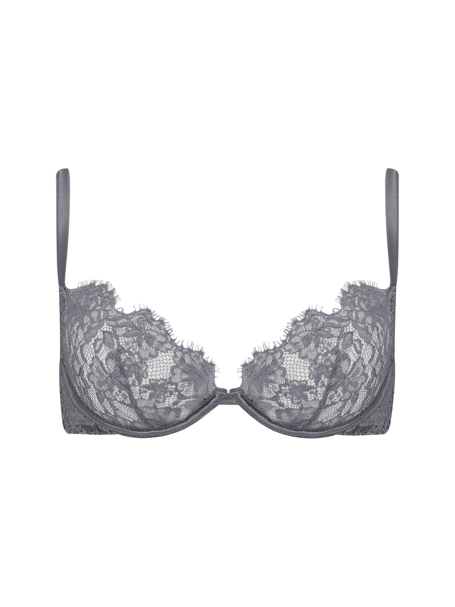 Isabella Grey Lace Plunge Bra Playful Promises