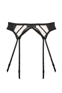 Product Cut Out of black mesh suspender