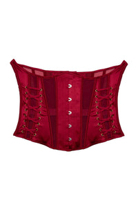 Etta Red Tie Underbust Corset