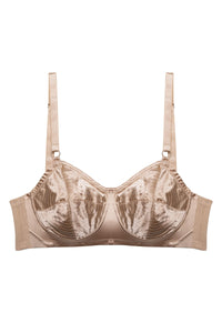 Champagne Spiral Stitch Bullet Bra