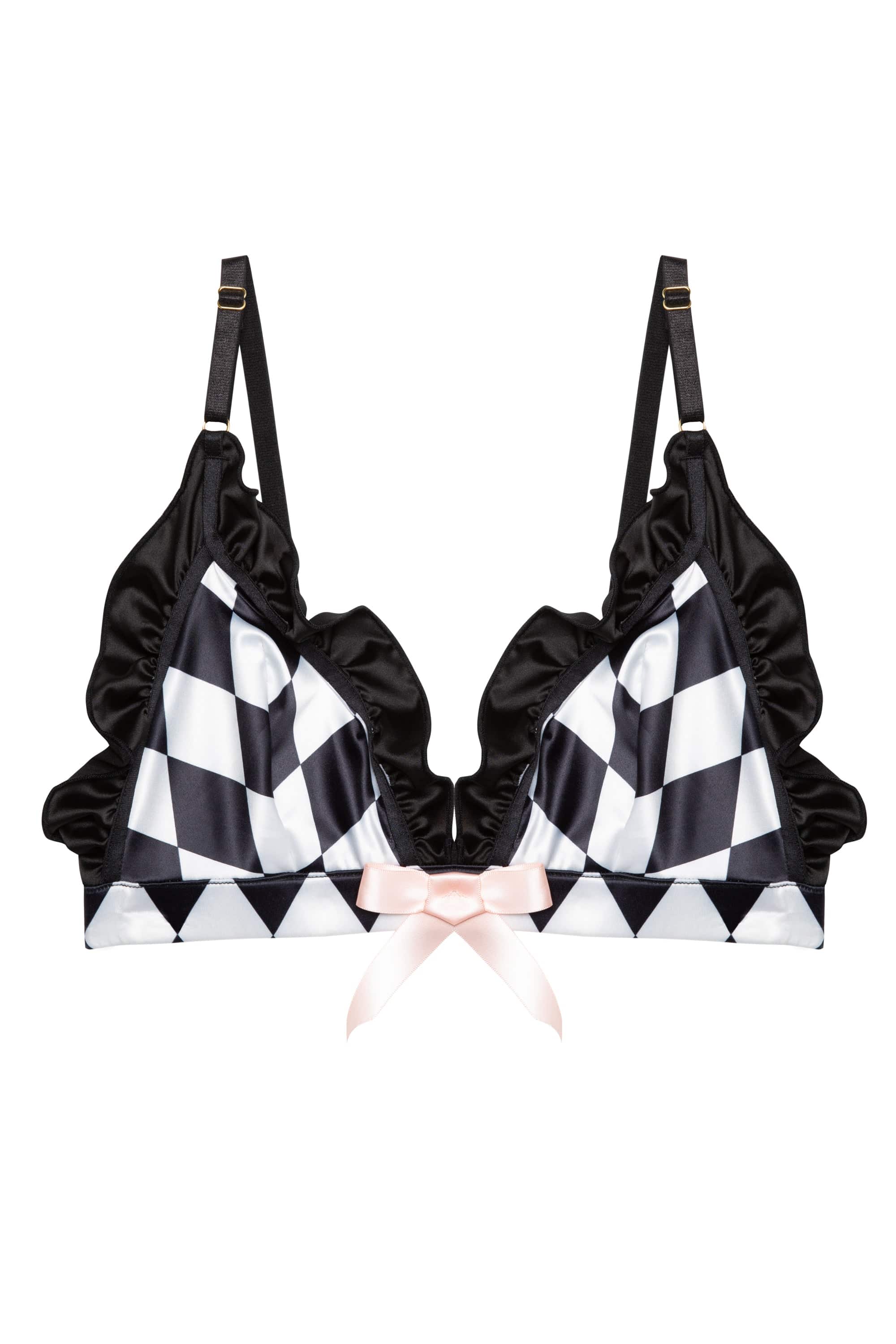 Beatrix Harlequin Frill Triangle Bra