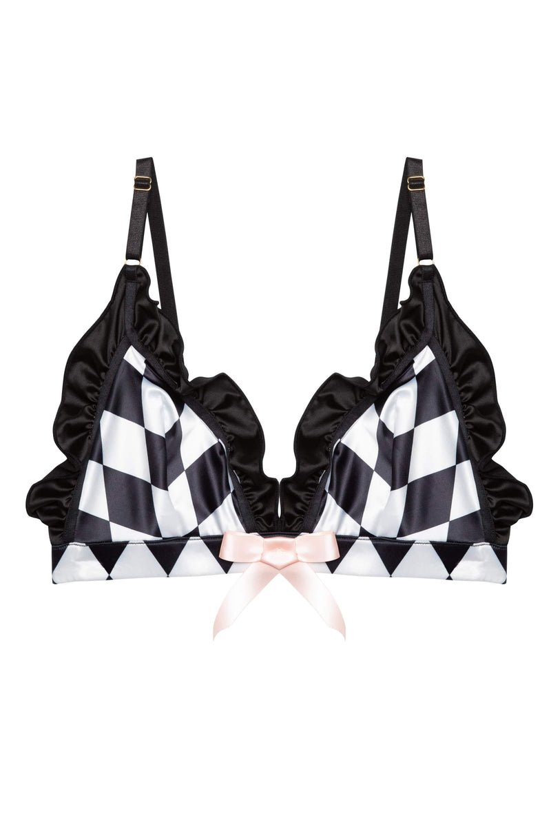Beatrix Harlequin Frill Triangle Bra