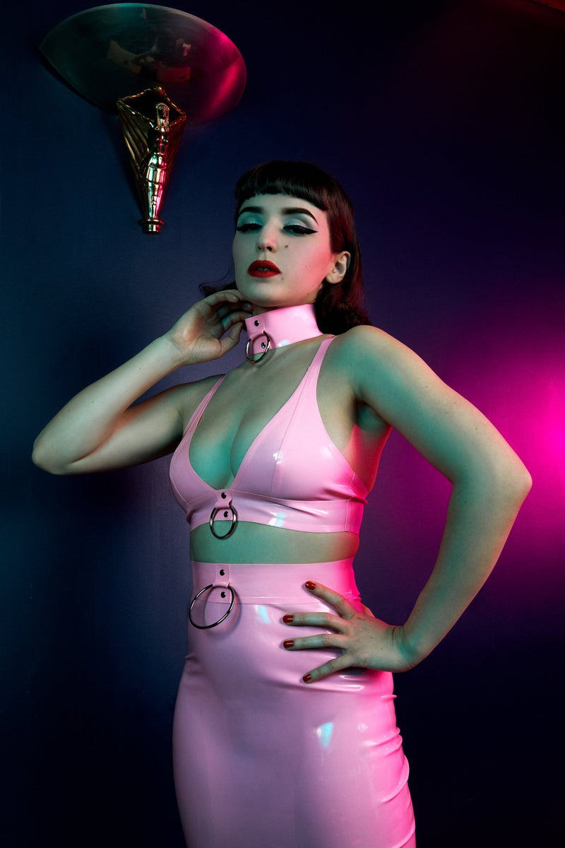 Imogen Pink Latex and Ring Set