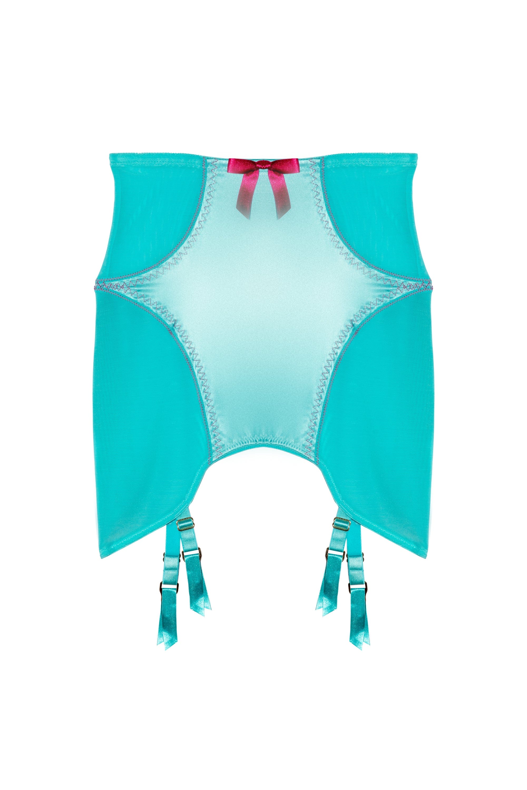 Cleo Contrast Stitch Mesh Retro Girdle