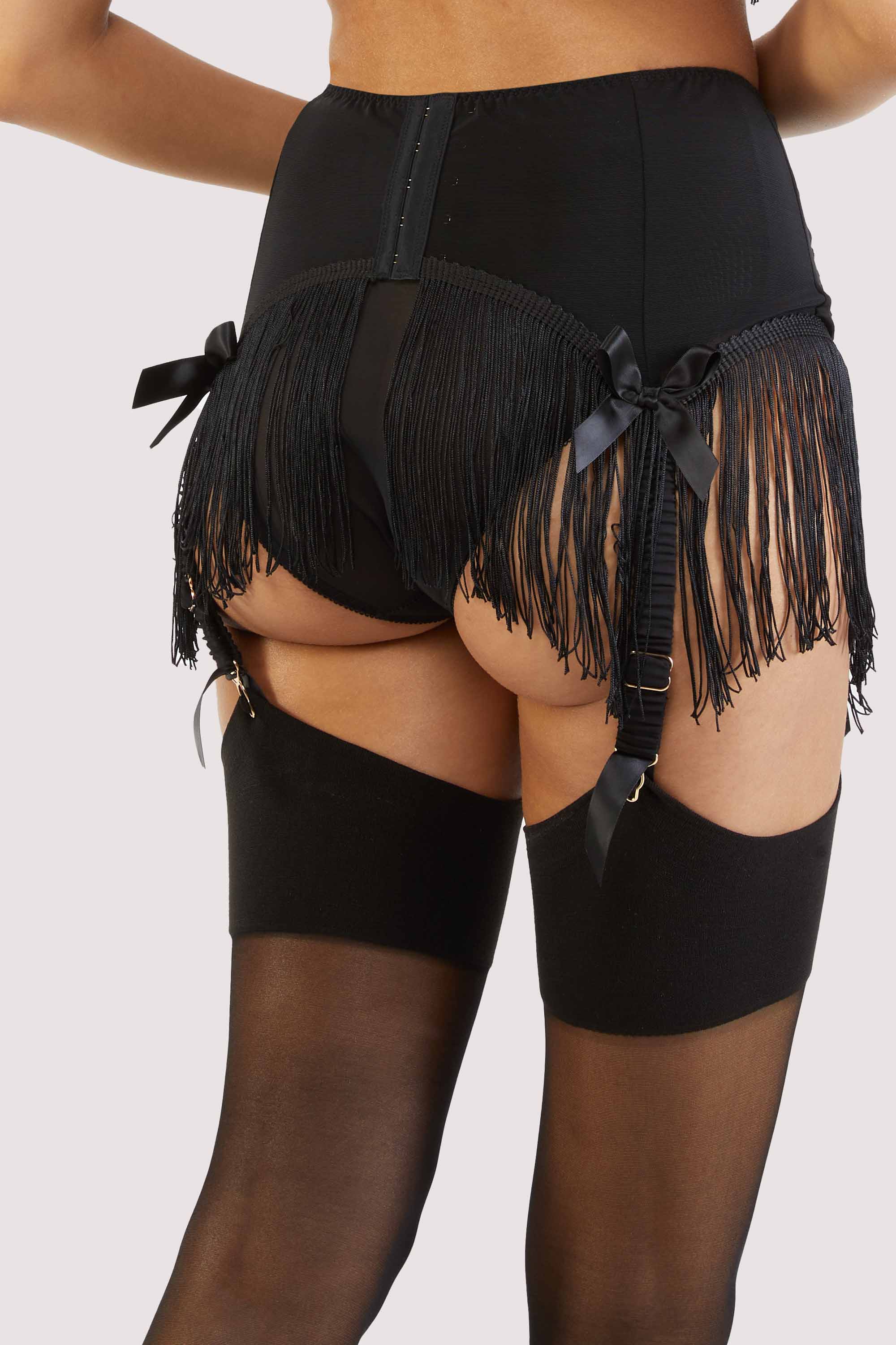 Mabel Western Floral Emboidery And Fringe Suspender Belt Playful Promises Mabel Western Floral Emboidery And Fringe Suspender Belt Playful Promises