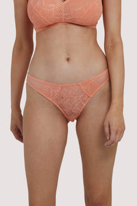 Emma Coral Brazillian Lace Brief
