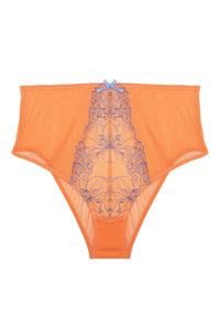 Palm Bay Coral Embroidery High Waist Brief
