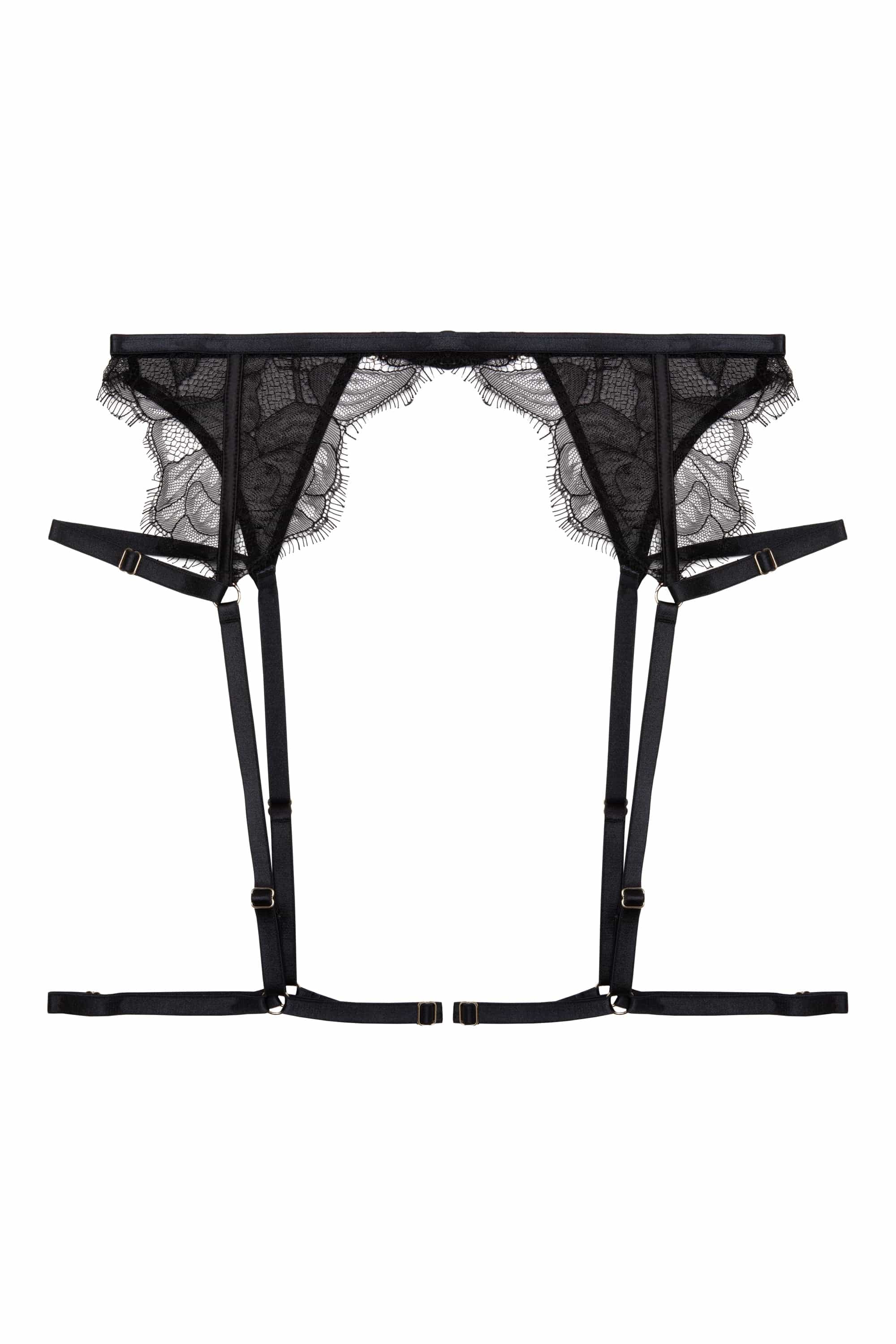 Fairfield Black Lace Suspender Belt