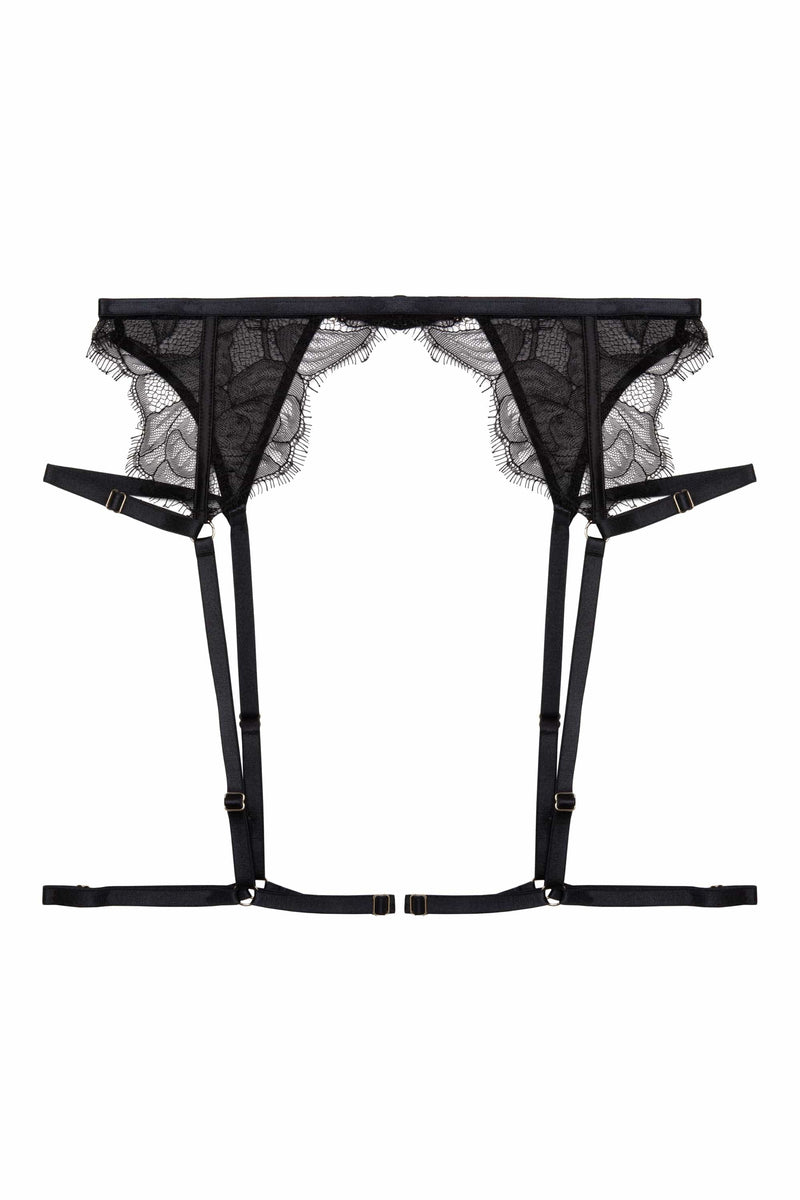 Fairfield Black Lace Suspender Belt