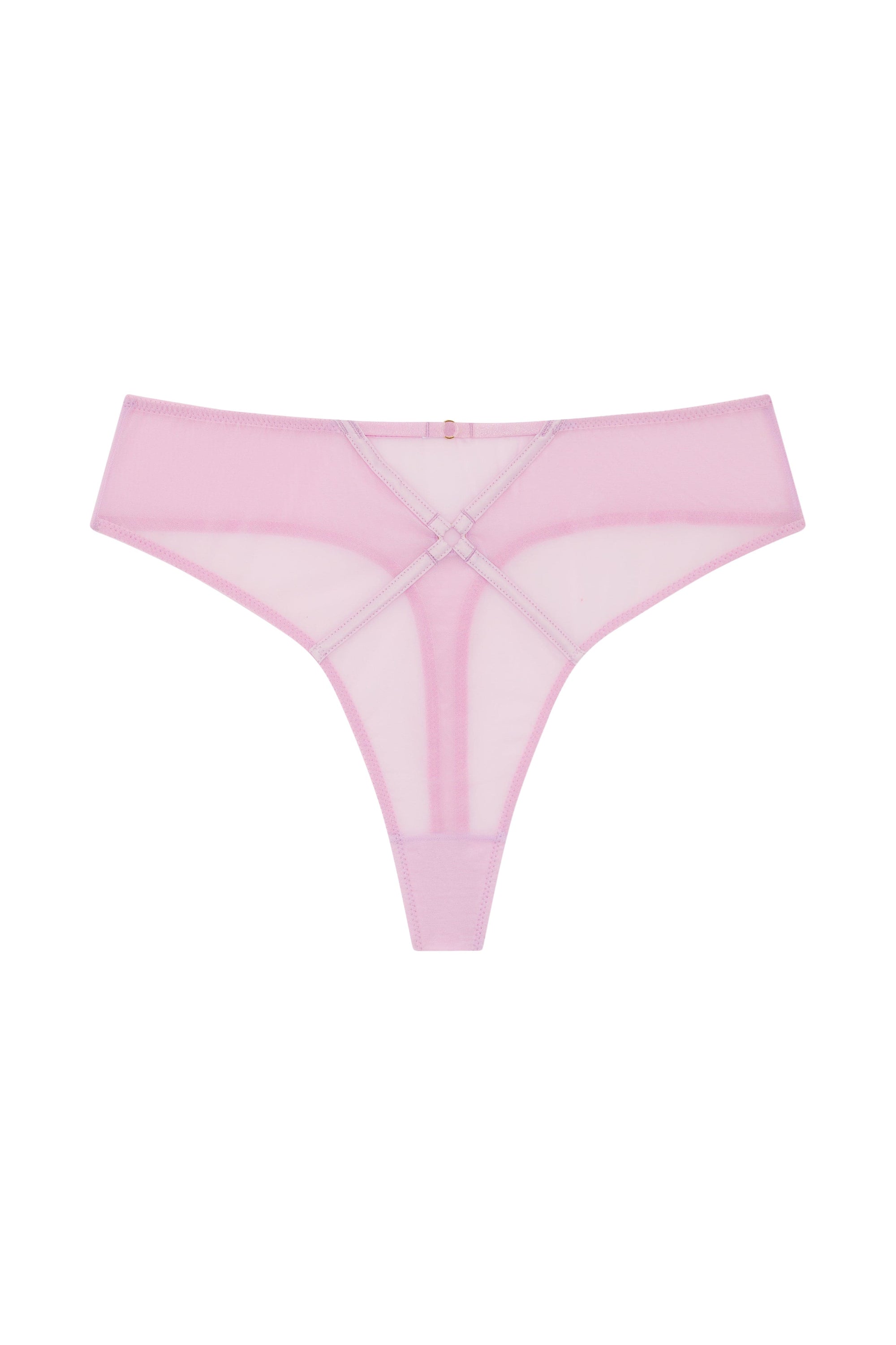 Naya Lilac Mesh Cut Out High Waist Thong