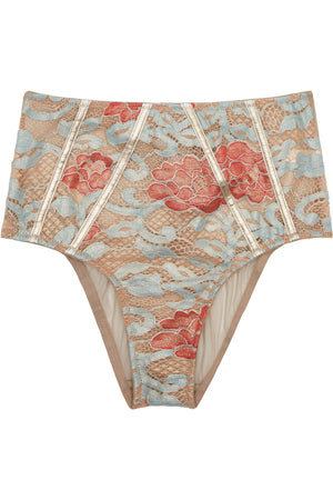 & Quinn leatherette & lace HW brief