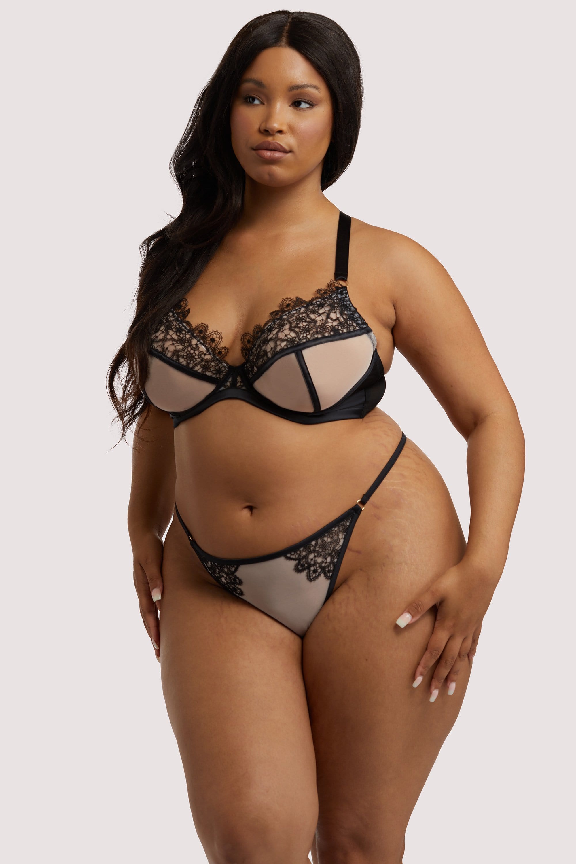 Anaise Black Thong