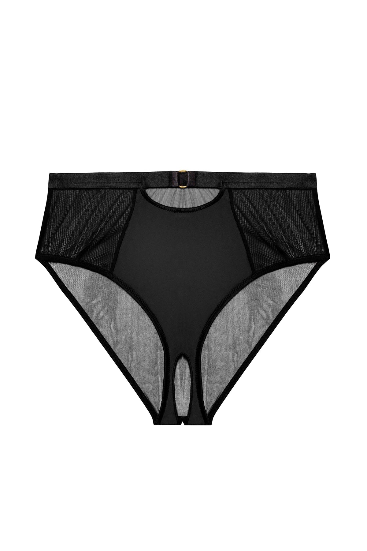 Kristina black ouvert high waist brief