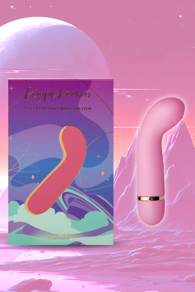 Pocket Rocket Silicone Vibrator With 10 Vibration settings  Playful  Promises