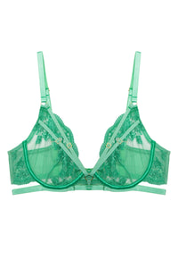 Sarina Green Embroidery Harness Set