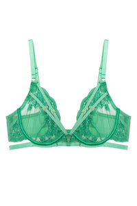 Sarina Green Embroidery Harness Set