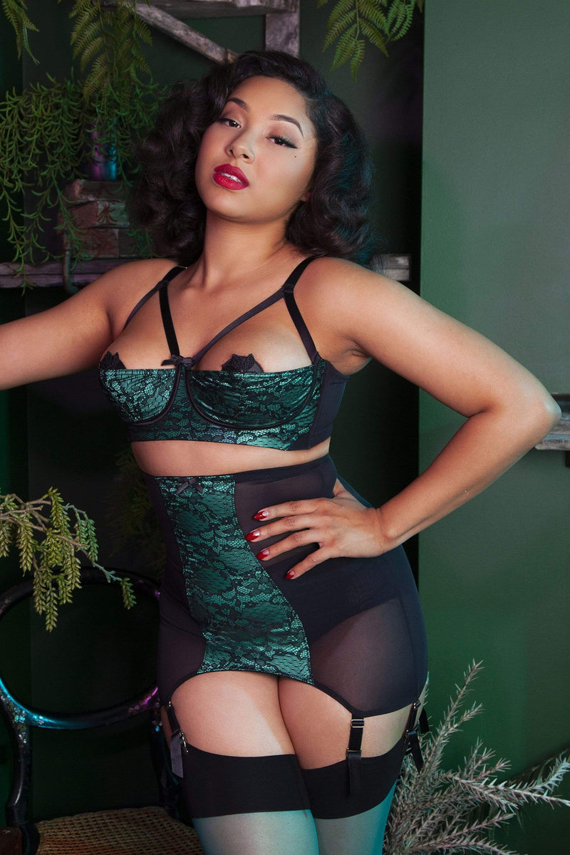 Elsie Green Lace Girdle | Playful Promises | Sexy Vintage Lingerie Elsie Green Lace Girdle | Playful Promises | Sexy Vintage Lingerie