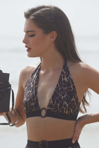 Eco Jayne Leopard Bikini Top