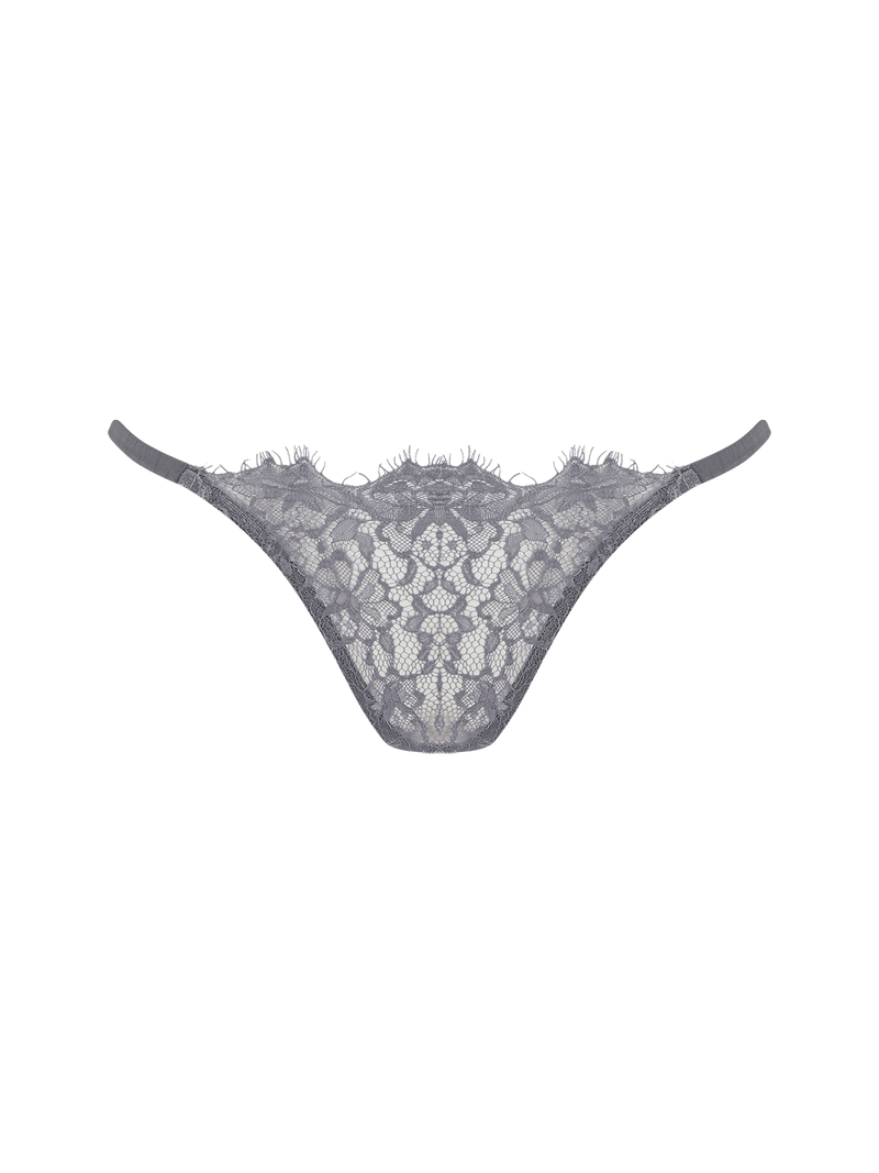 Isabella Grey Lace Open Back Brief
