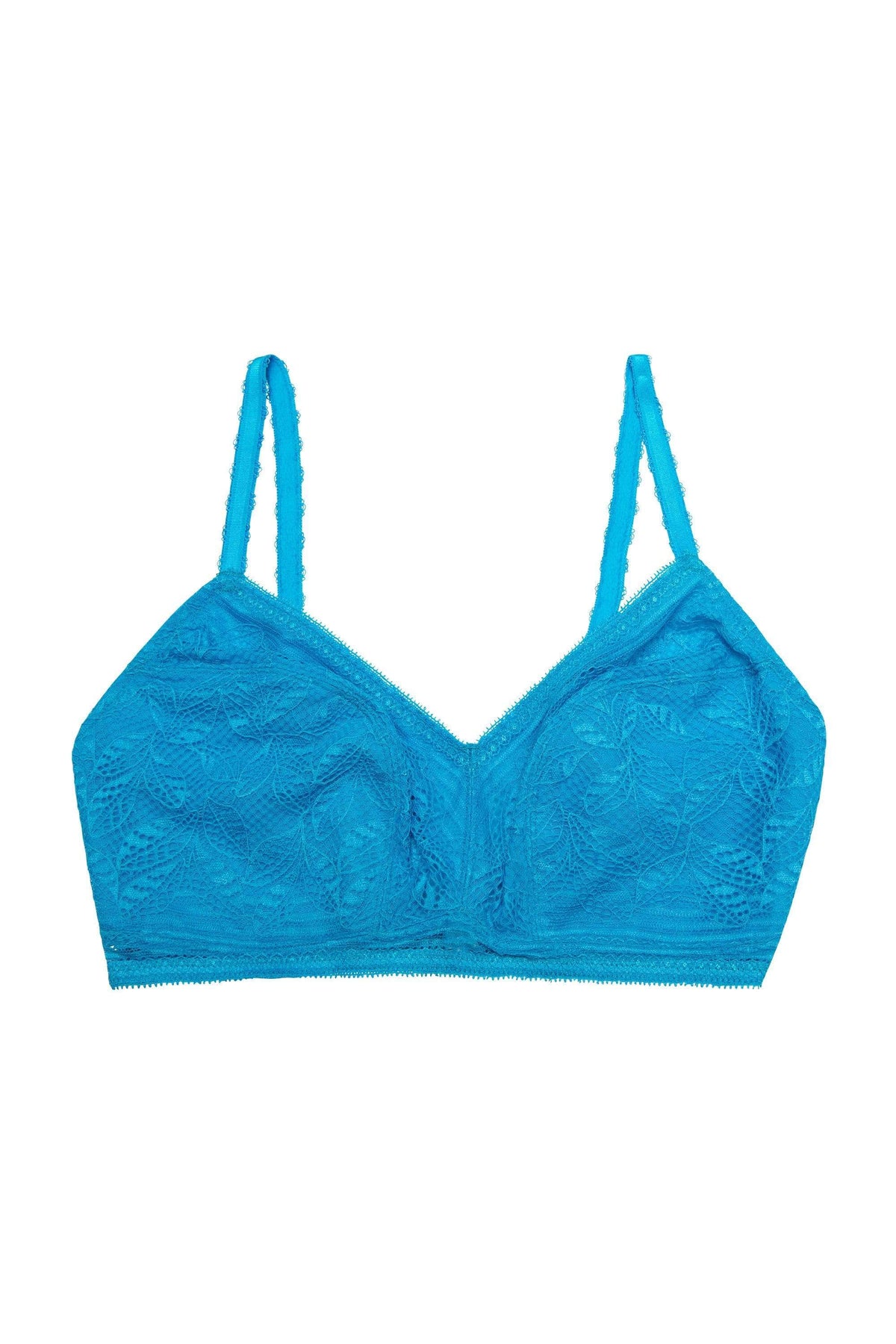 Emma Sky Blue Lace Wireless Bra – Playful Promises