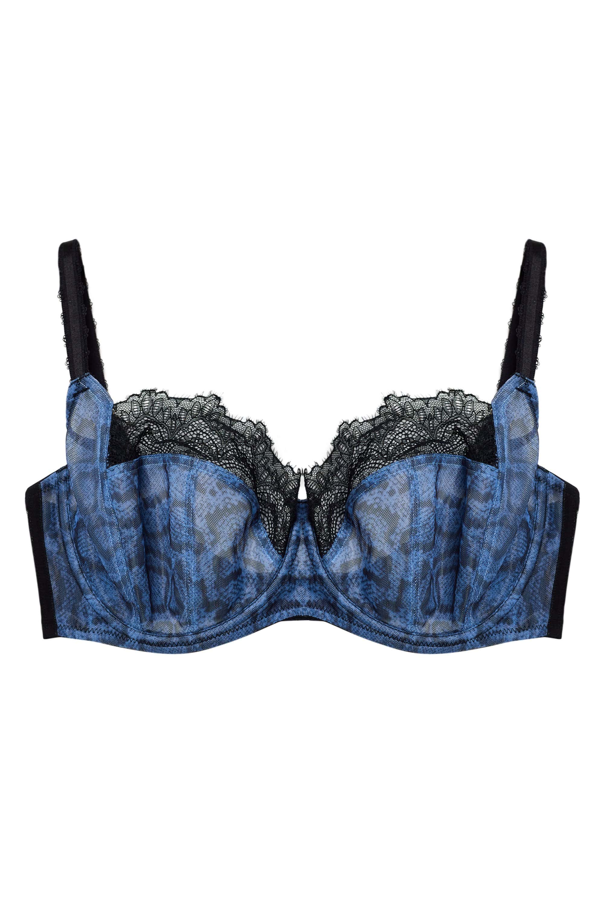 Rosalyn Lilac Snake Lace Balcony Bra – Playful Promises