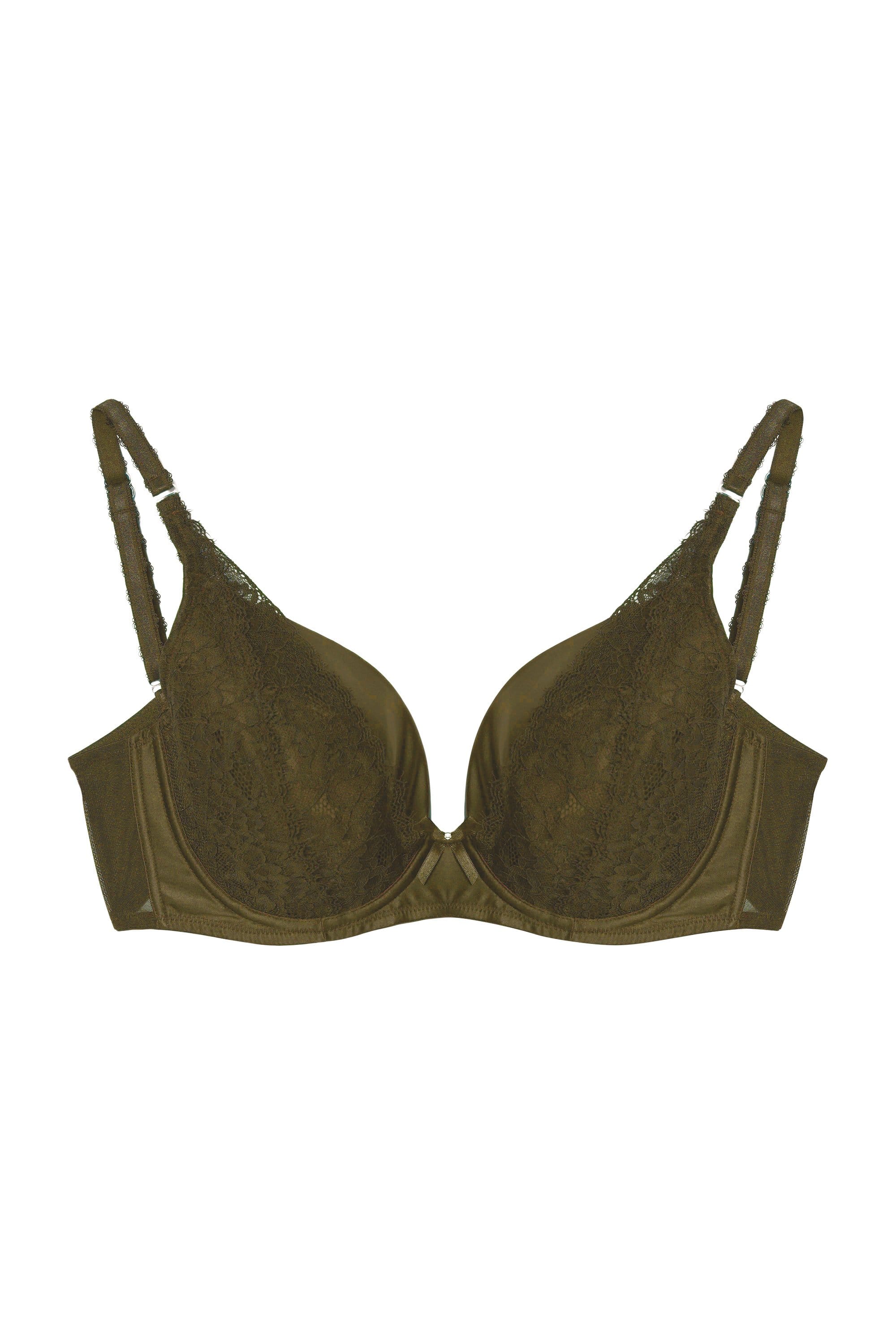 Sophia Olive Plunge Push Up Bra – Playful Promises