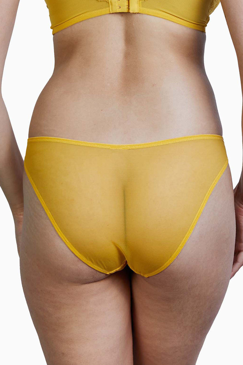 Mustard Yellow Women's Brazilian Panties