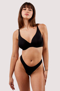 Second Skin Black Recycled Thong