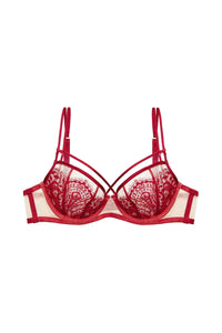 Maestra Red Non Pad Underwire Bra