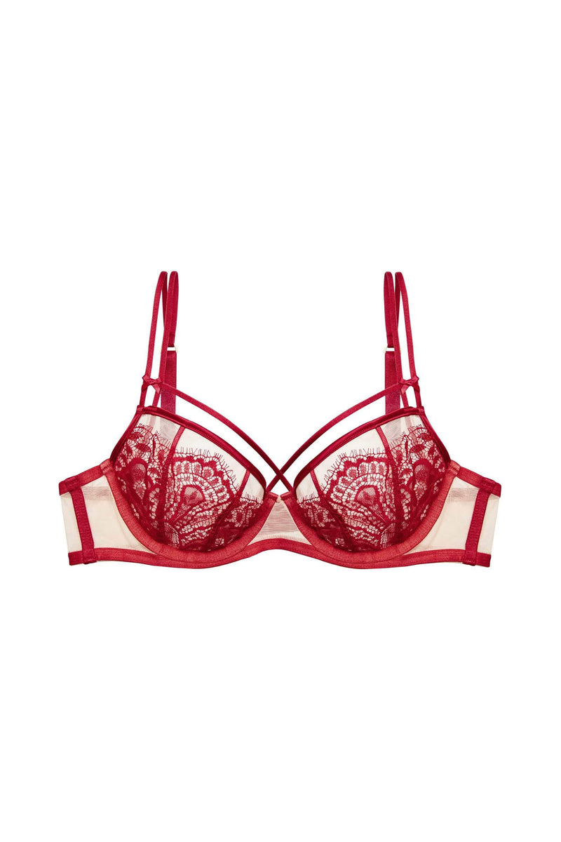 Maestra Red Non Pad Underwire Bra