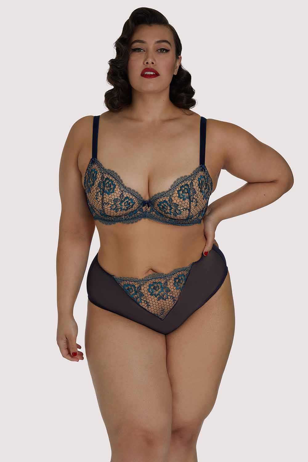Evelina Blue Curve Bra