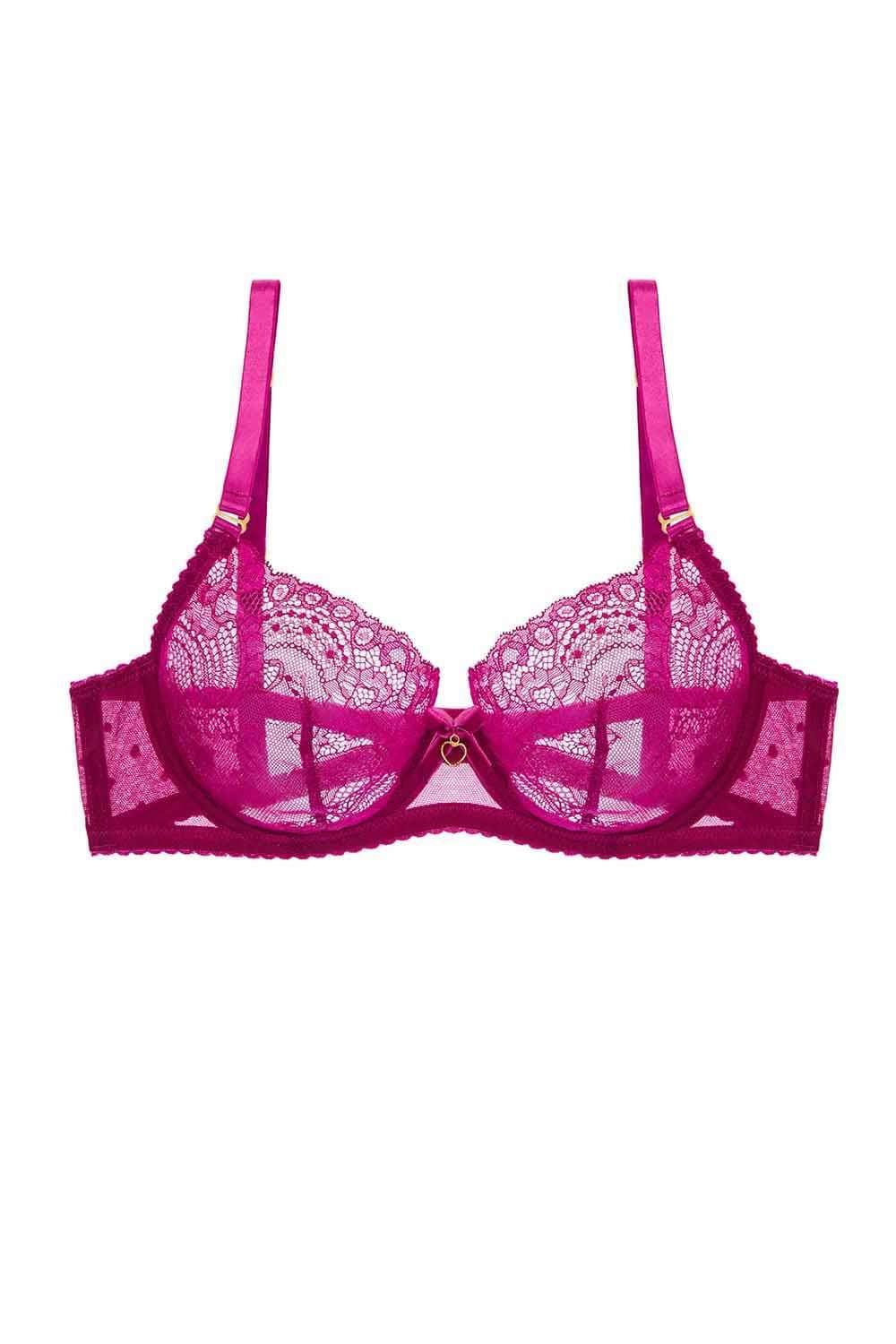 The Emma Lace Bralette - Magenta – Southern Roots Boutique