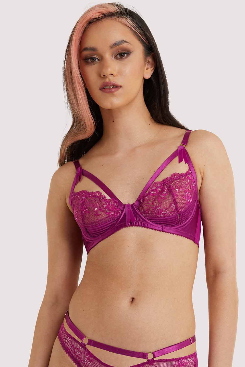 Madame X Magenta Bra