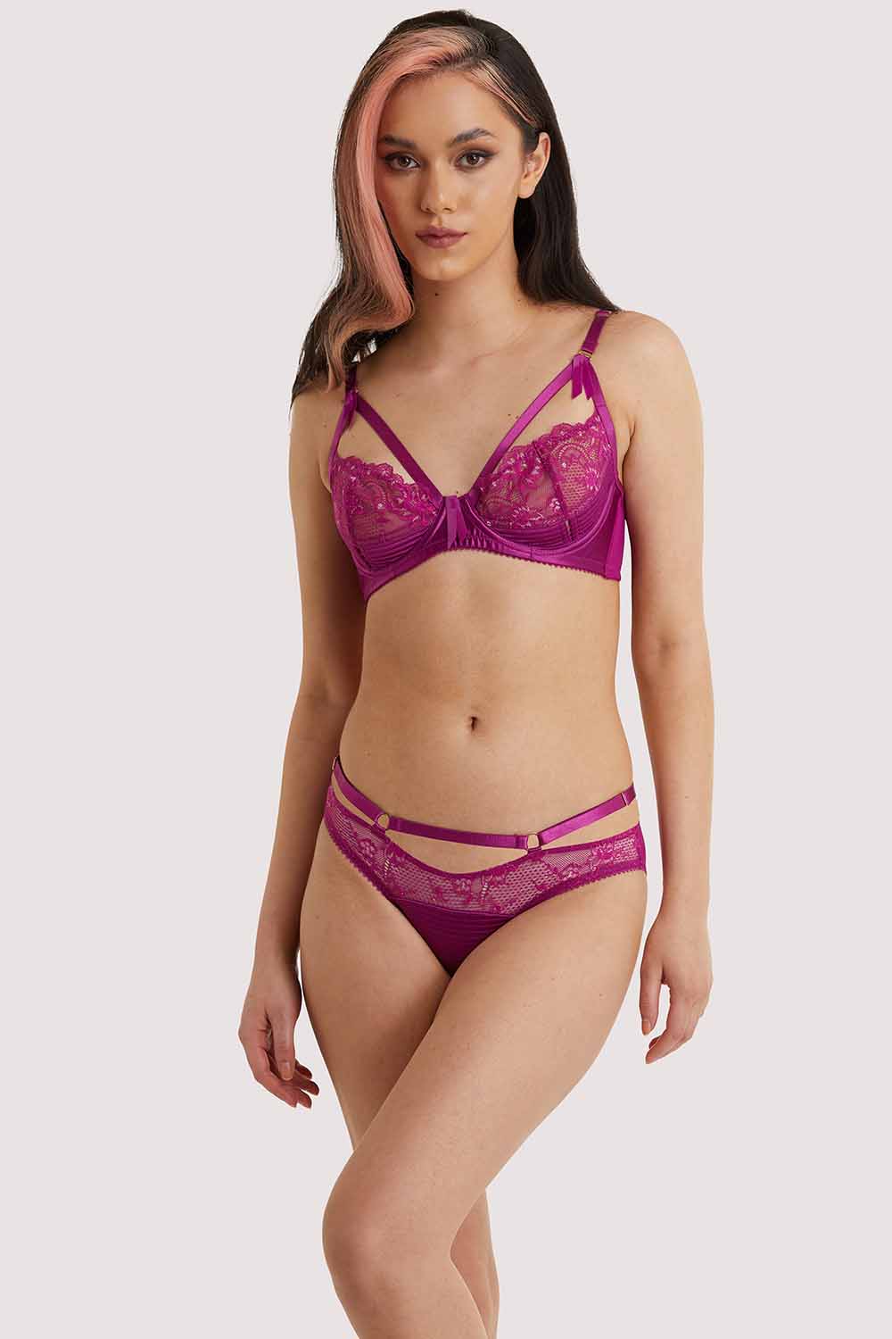 Madame X Magenta Bra