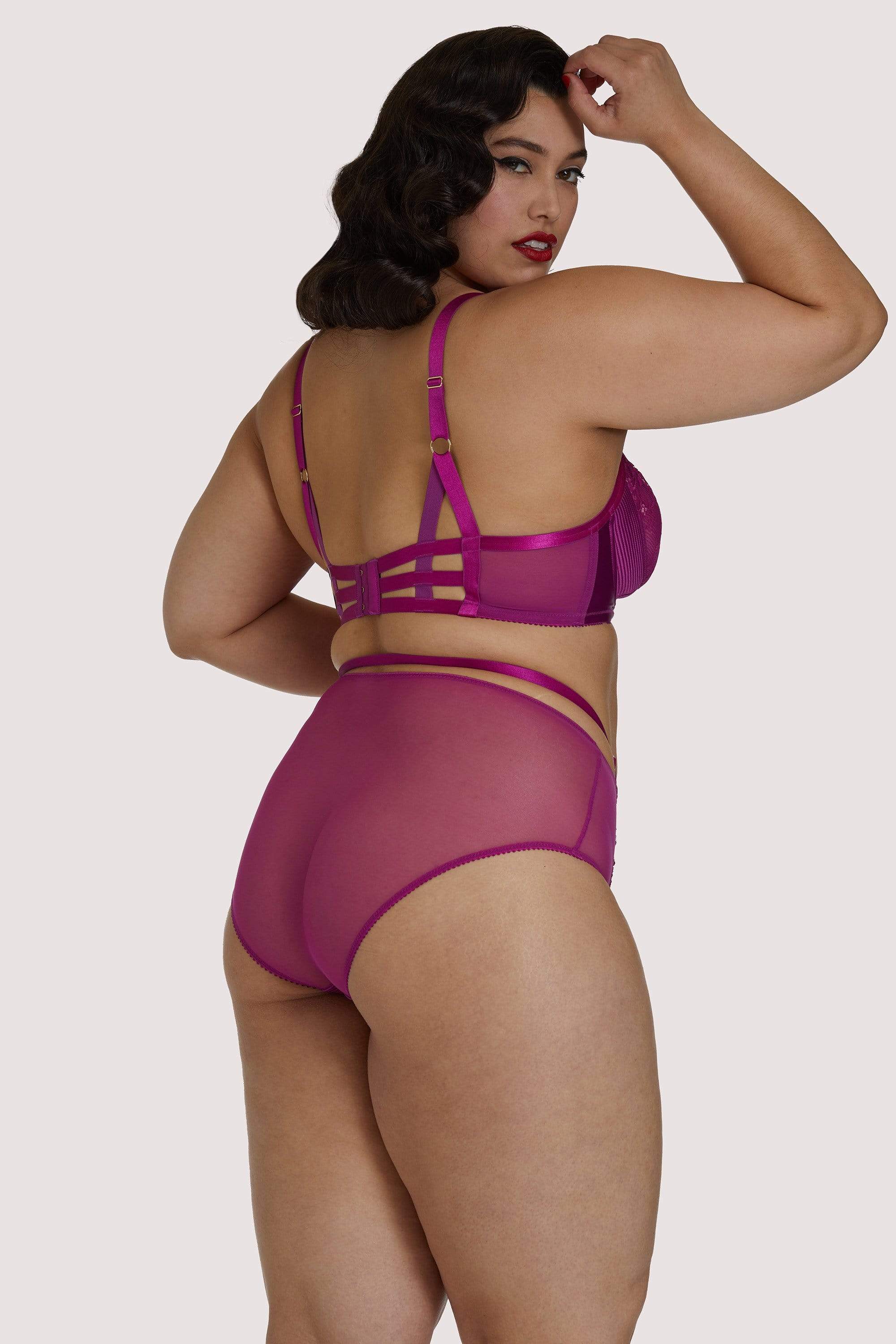 Madame X Magenta Plunge Curve Bra