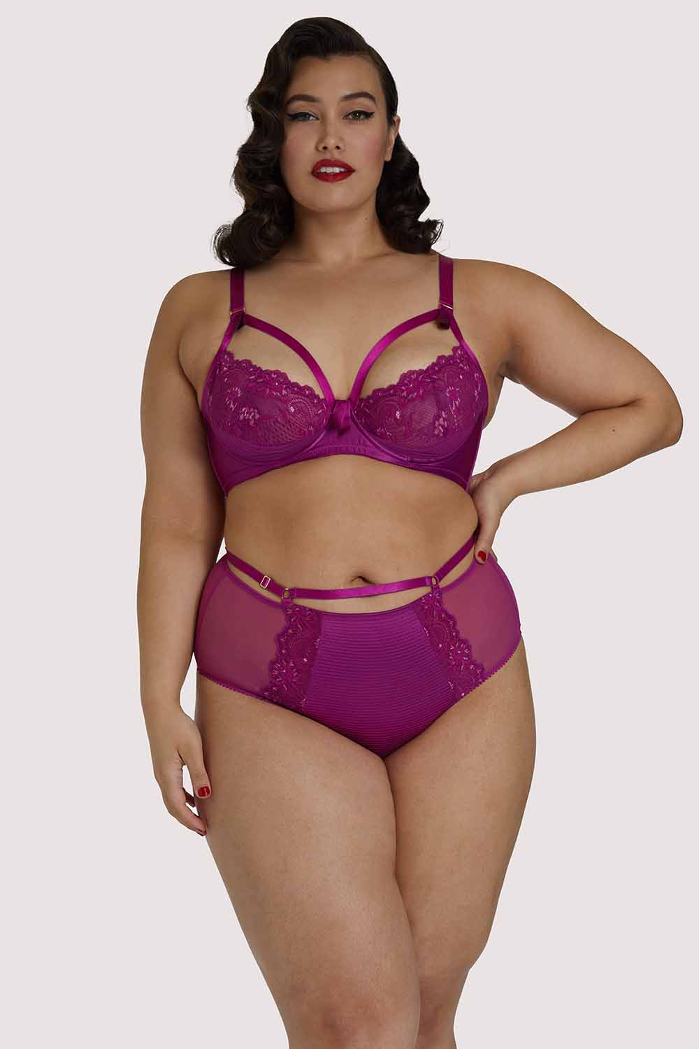 Madame X Magenta Plunge Curve Bra