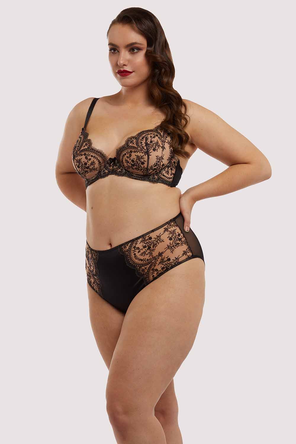 Severine Black Curve Bra