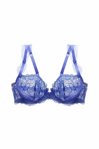Infinite blue lace underwired bra Essential Generous