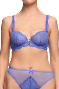 Gwendolline Blue Lace Underwire Bra