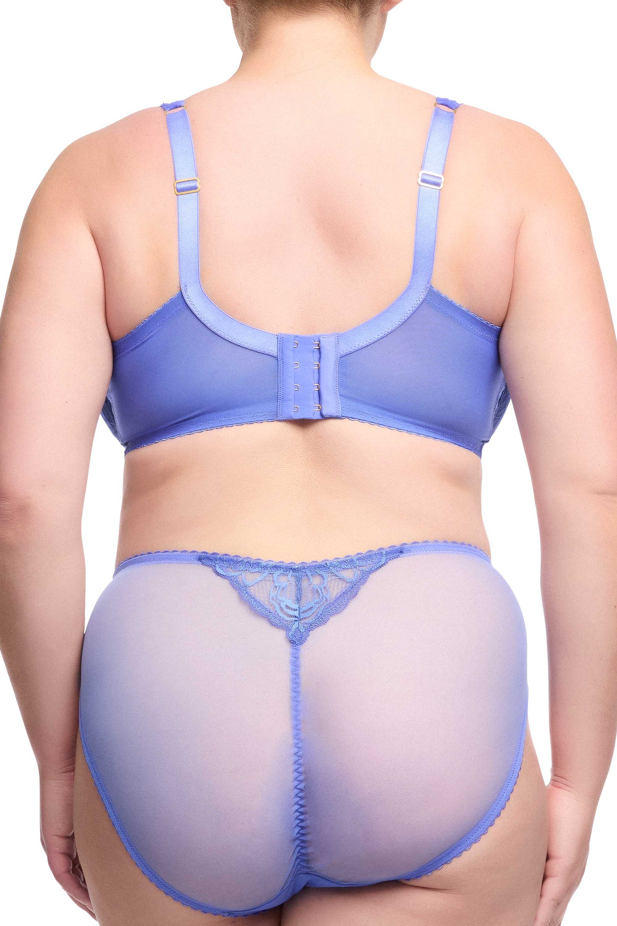 Gwendolline Blue Lace Underwire Curve Bra