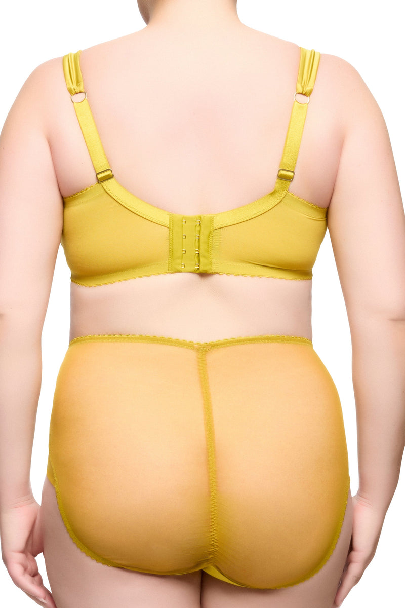 Julies' Roses Chartreuse Underwire Curve Bra