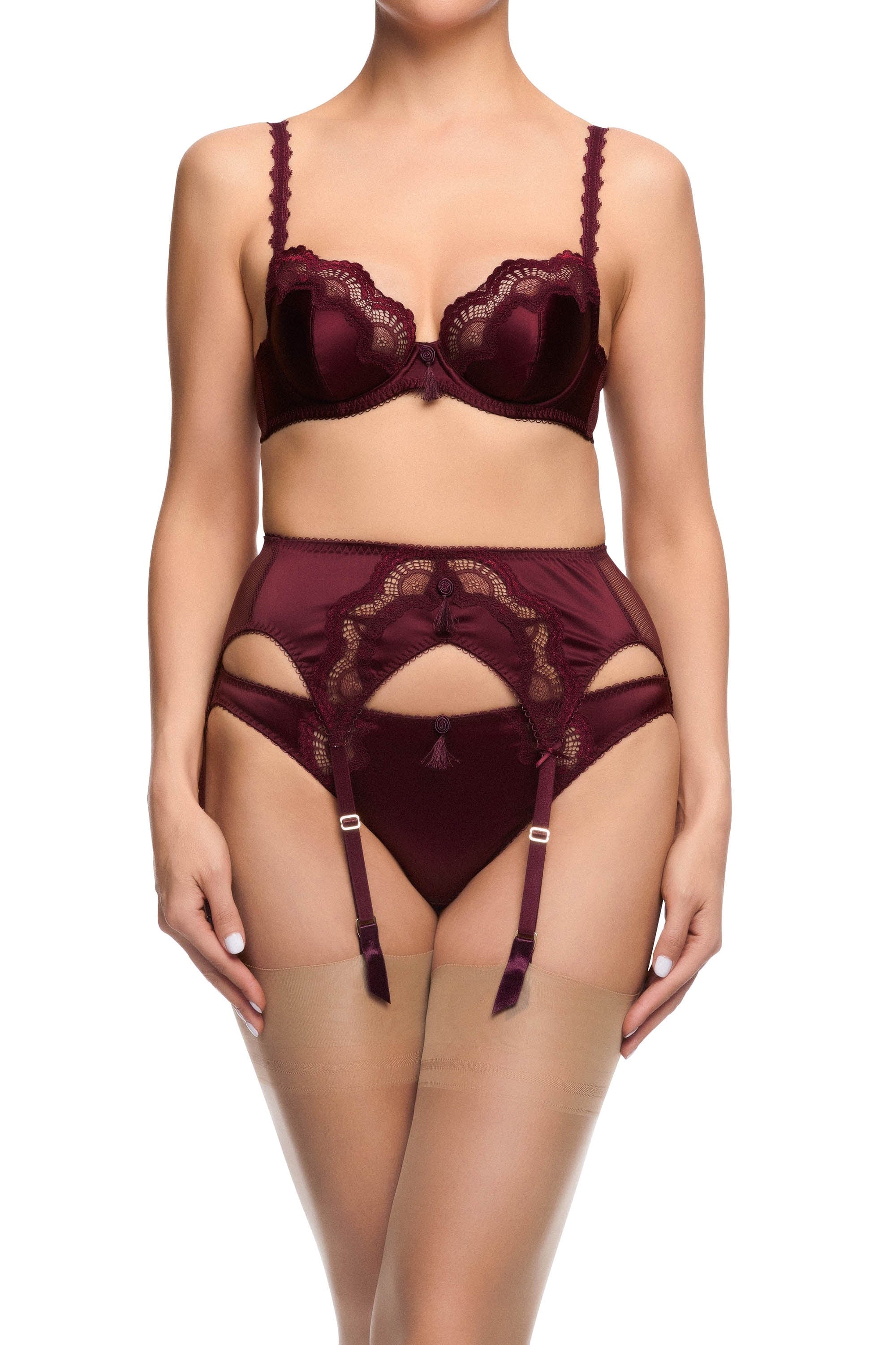 Star Lift Plum Underwire Balconette Bra