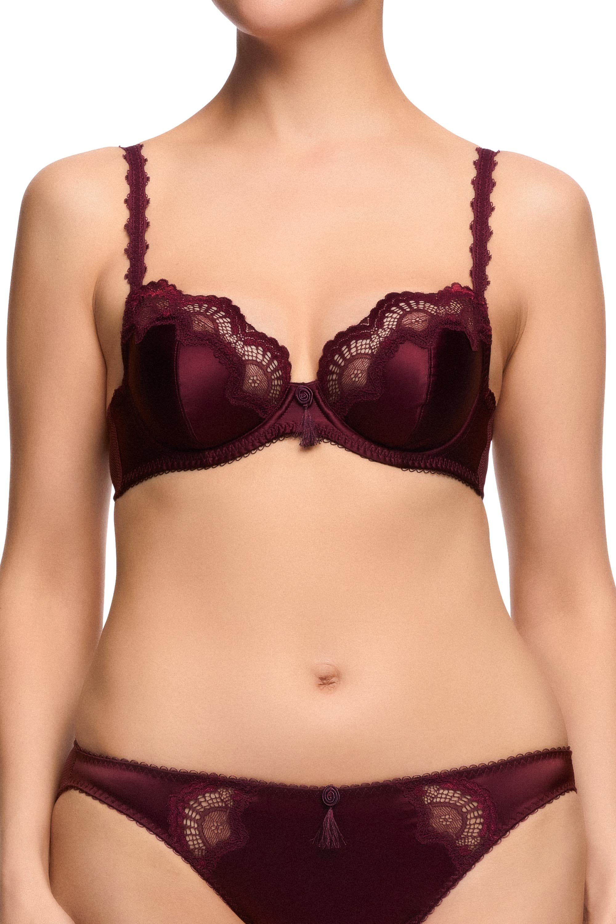 Star Lift Plum Underwire Balconette Bra