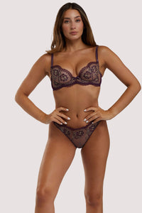 Evelina Aubergine G-String
