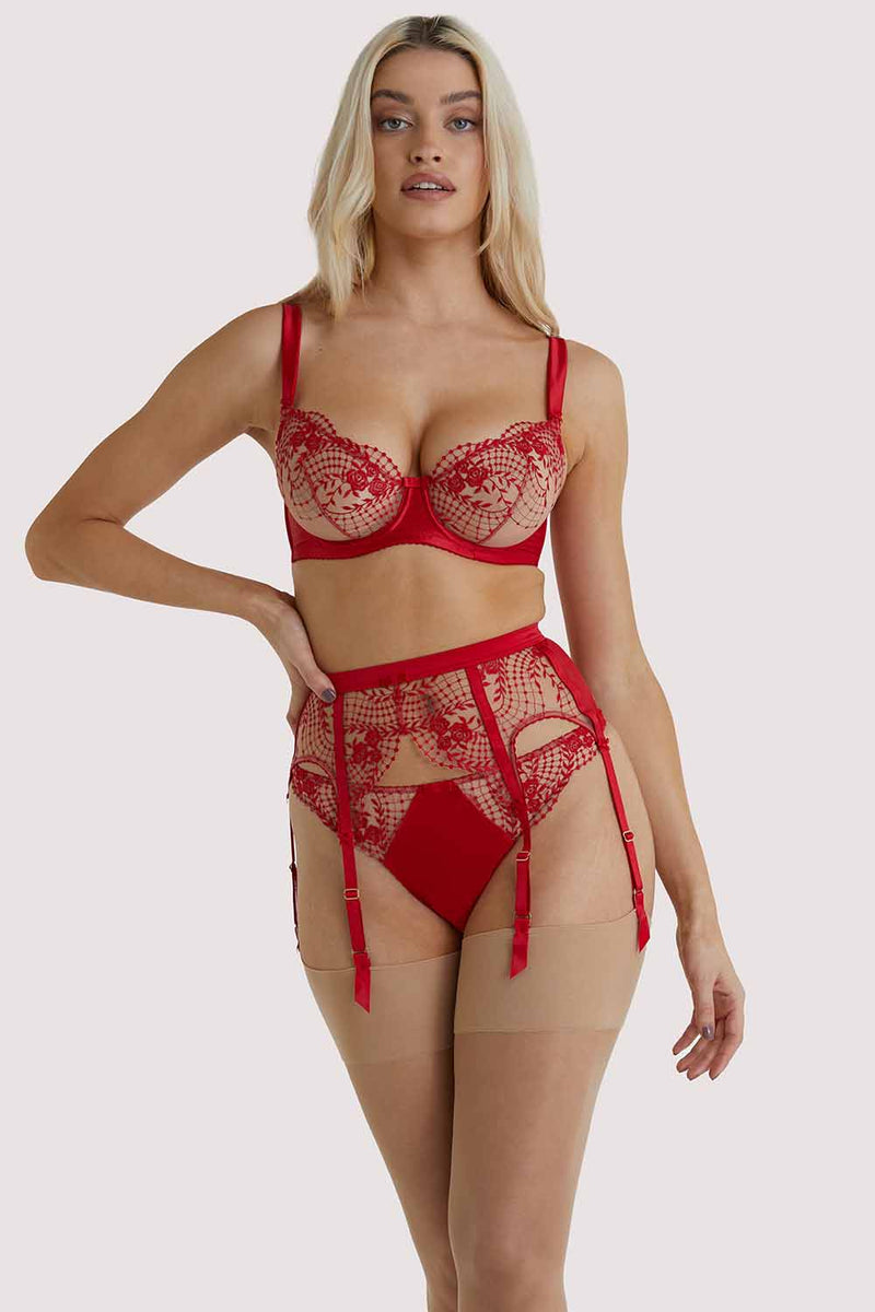 Julie's Roses Red Bikini Briefs