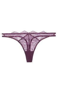 Lurex Amythest G-String