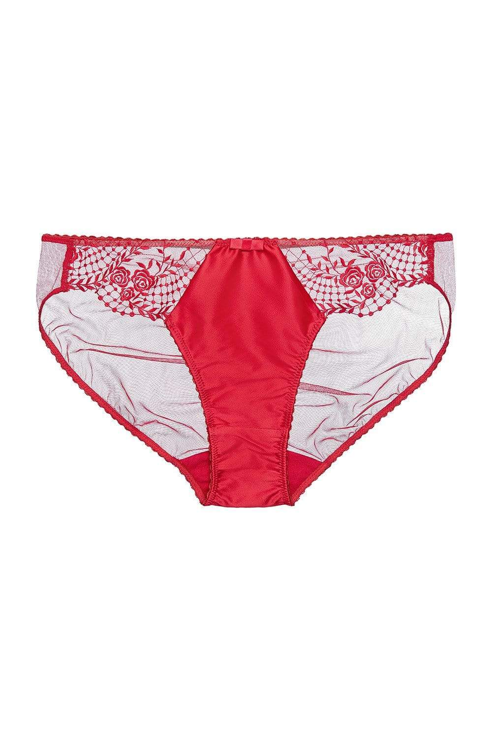 Julie's Roses Red Bikini Briefs