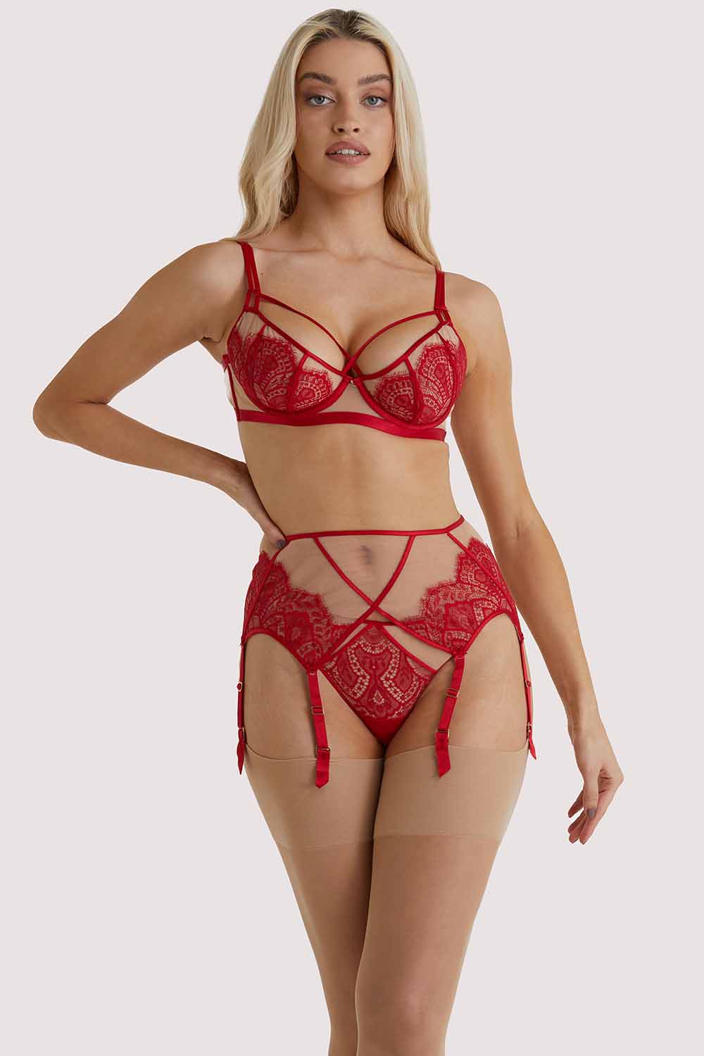 Maestra Red Suspender