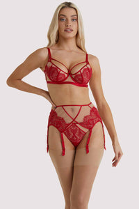 Maestra Red Suspender